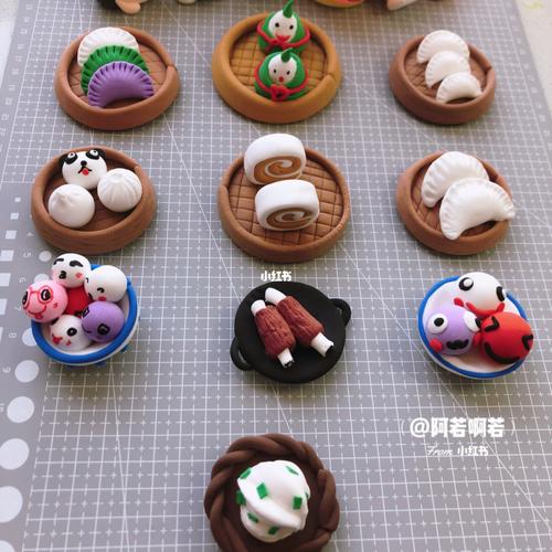 中华美食 超轻粘土制作_粘土_美食_超轻粘土_兴趣爱好
