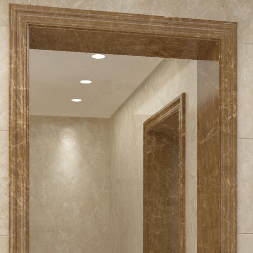 浅啡网大理石门套框石材包边线条天然 垭口边框条门框