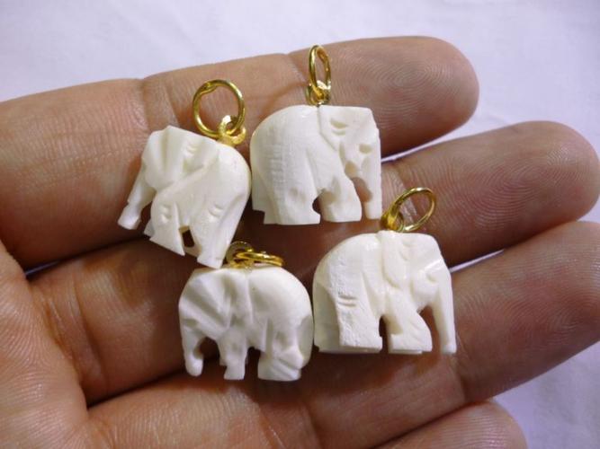 全网】 泰国正品牛骨头小象吊坠 佛牌配件 手链项链diy配件