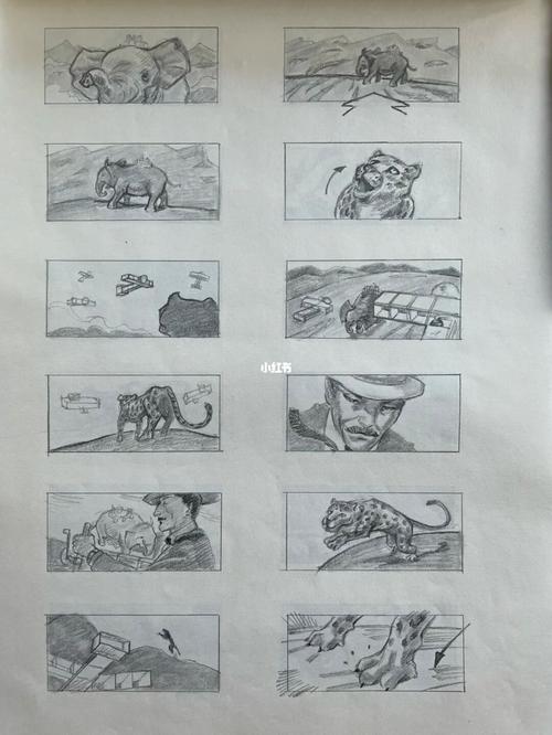 电影分镜手稿二_电影_兴趣爱好_绘画