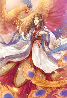 求二次元动漫凤凰图片,古风动漫也可以,要唯美一点的.