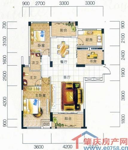 肇庆房产 > 正文  星湖名郡·西湖新筑27幢b3单位建筑面积107.