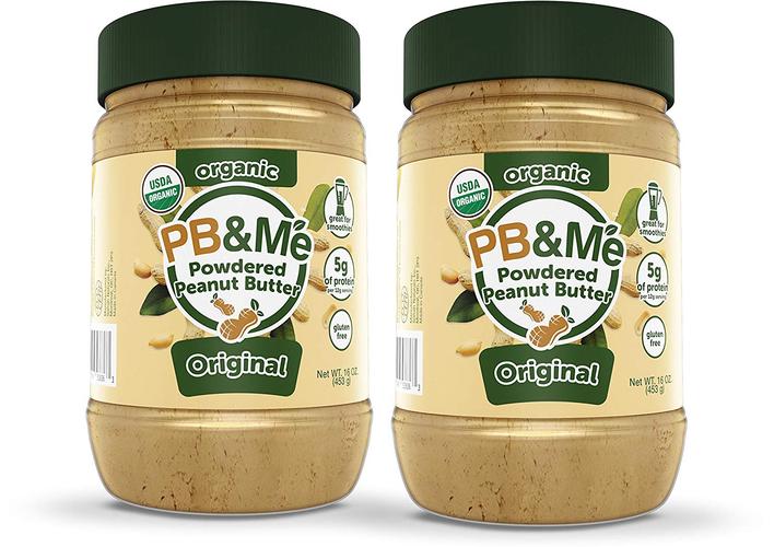 pb&me usda organic powdered peanut butter, original, gluten free