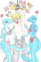 atwithcaroo: tickle time by sassysnake
