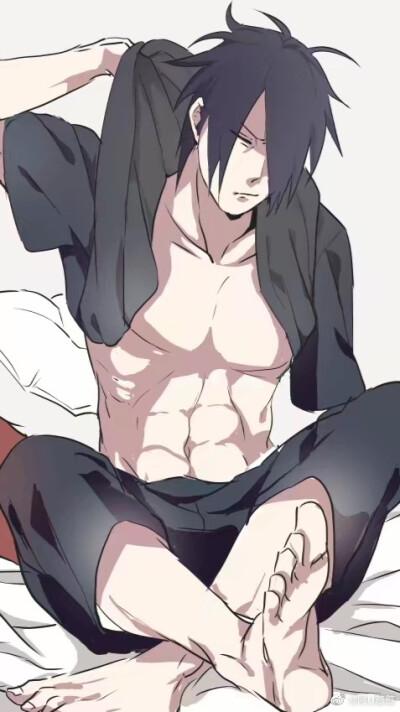 动漫腹肌肌肉图