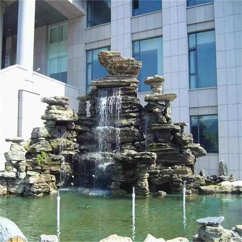 七台河小型鱼池假山千层石人造假山景观送货上门