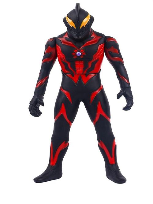 欧特曼大号软胶奥特曼怪兽玩具欧布男赛罗捷德银河贝利亚人偶