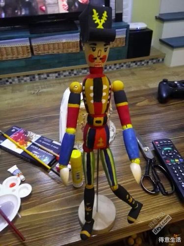 发张我画的胡桃夹子,宜家买的小木人