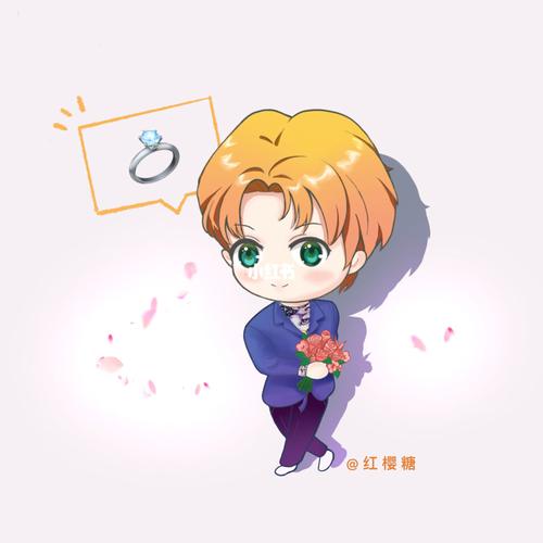 q版人物|明星爱豆|头像插画|罗一舟立牌定制_插画_头像_青岛攻略_求婚