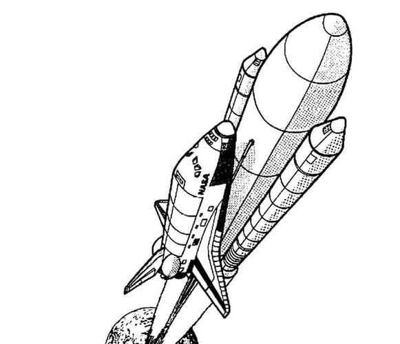 火箭简笔画图片大全-快速的火箭