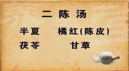 【方解】半夏燥湿化痰,降逆止呕和胃;橘红理气燥湿,化痰和胃;茯