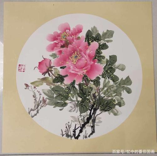 国画牡丹各种构图画法