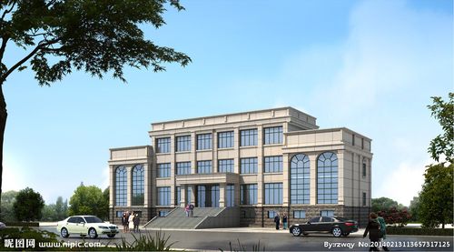 三层办公楼效果图图片