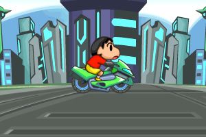 蜡笔小新骑车6小游戏