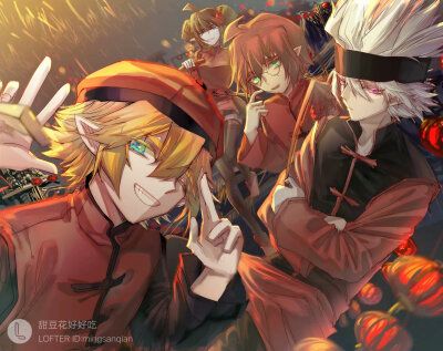 凹凸世界# 新年,快乐! 画师:甜豆花好好吃