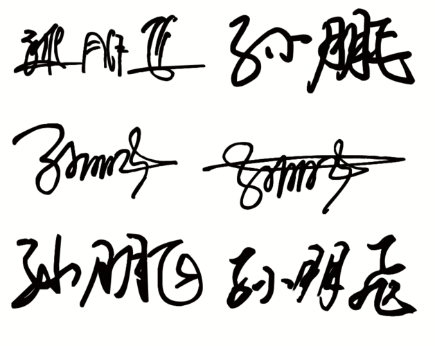 艺术签名孙朋飞有多少种