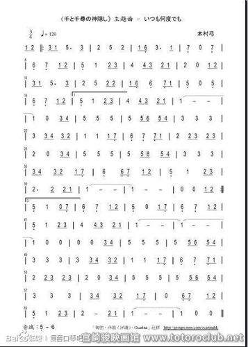 千与千寻可以用竖笛吹出来吗