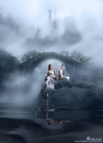 鸟叔【意境人像】《水墨丹青,犹如步入仙境》