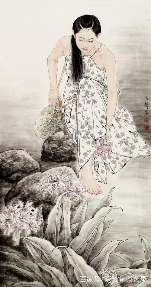 精细唯美,文雅脱俗,王远声人物画作品欣赏