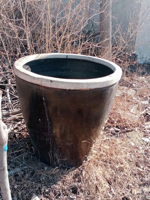 以前家里都用这种大水缸,井里的水是用手摇上来的,然后倒进这个大水缸