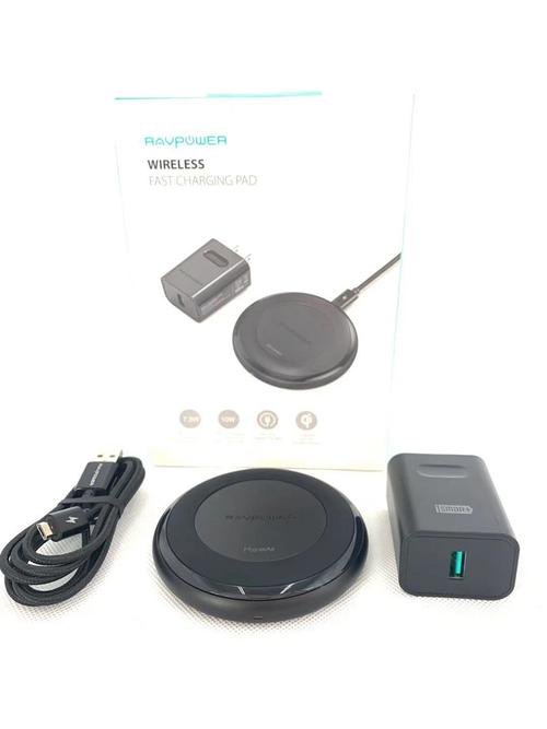 ravpower睿能宝桌面qi无线充电器10瓦适用于苹果华为小米安卓手机