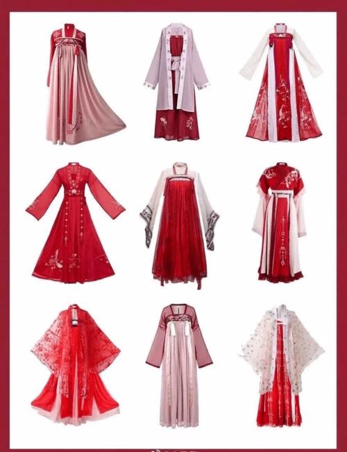 汉服素材古风中国风绘画参考二次元动漫人物角色服装设计