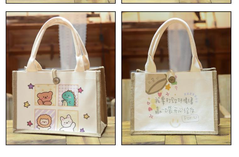 hsc麻布袋diy定制手提袋饭盒包棉麻黄麻袋环保亚麻布袋 大量定制咨询