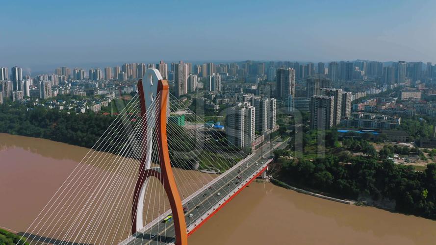 【4k】重庆潼南涪江大桥_3840x2160_高清视频素材下载