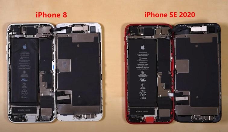 苹果新款iphone se拆解 对比iphone8内部有这些异同