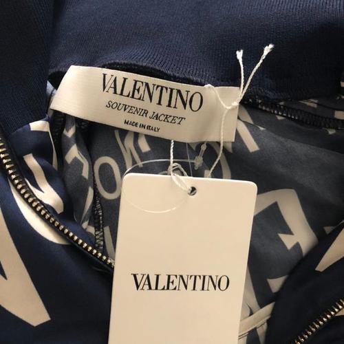 valentino 华伦天奴字母logo真丝夹克外套