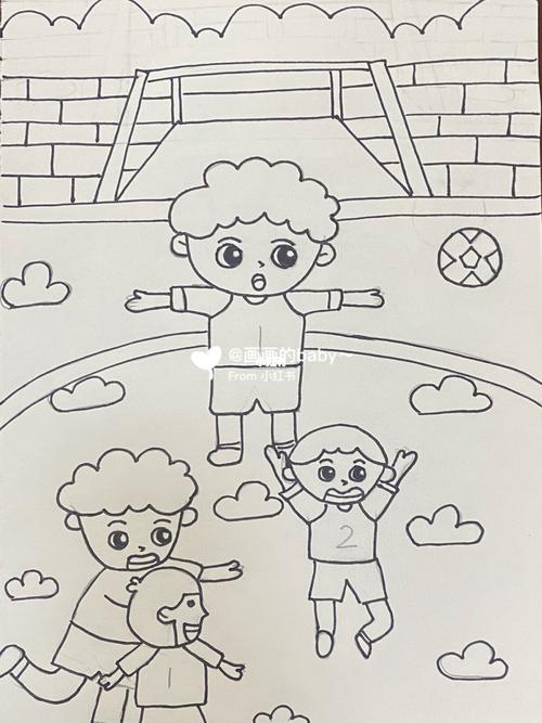 儿童画 幼师必画50幅——运动场上