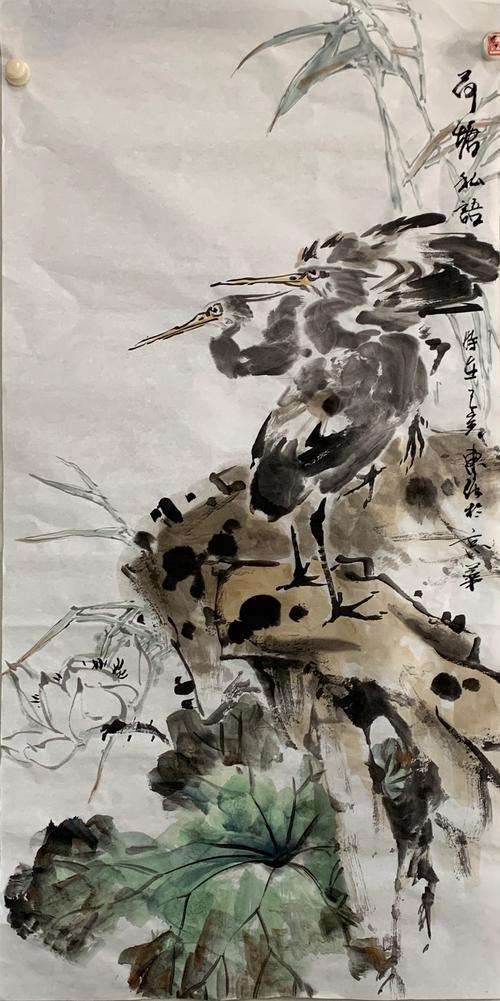 怎样画鹭鸶(五)—北京市东城老年大学翎毛走兽画班2017级第五学期