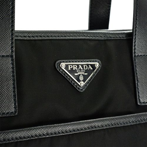 prada/普拉达 男士黑色尼龙手提包 手提袋 斜挎包 2vg032 064 f0002