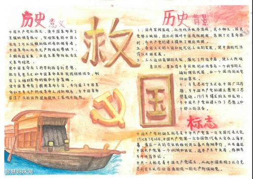 8张关于抗日救国的手抄报