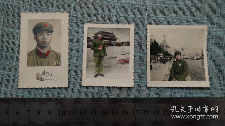 60年代军人彩照3张老照片5*6cm,6*6cm尺寸【金华老照片收藏】