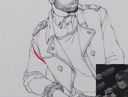 艾艺在线速写必修课之——花二轮教你画衣纹