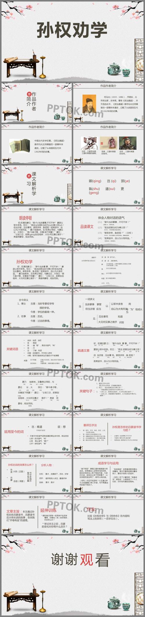 语文孙权劝学ppt教学课件