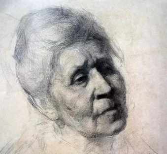 俄罗斯列宾头像结构素描