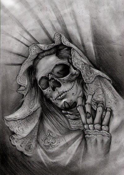 哥特暗黑骷髅原稿