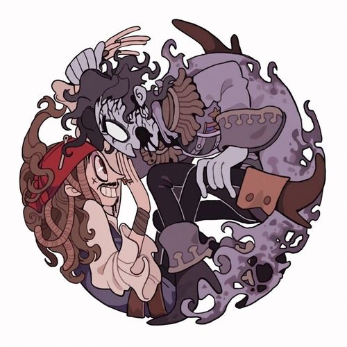 加勒比海盗插画