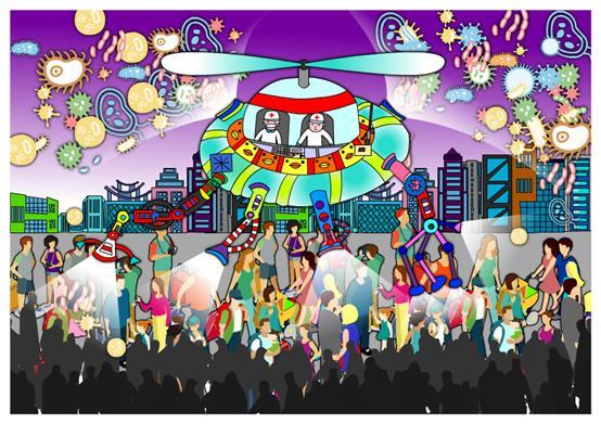 【童心战"疫"】广西小朋友绘制科幻画致敬抗"疫"勇士