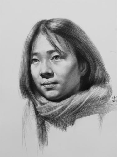 素描人物-兰州市-兰州市第二十七中学辛伟岸