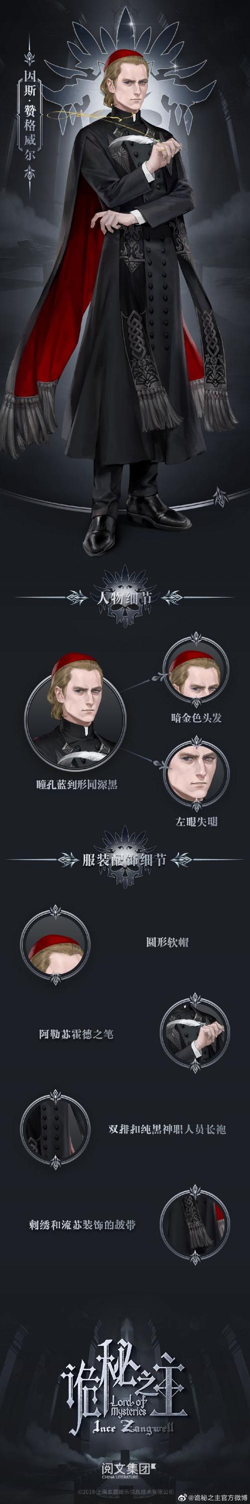 诡秘氵官设图搬运新一轮诡秘之主官方设定