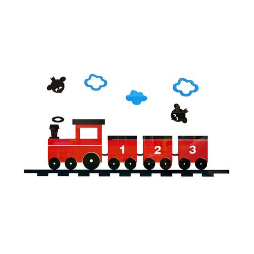 幼儿园卡通小火车立体墙贴儿童房间布置贴画男孩卧室墙面装饰床头