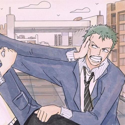 海贼王情侣头像索隆山治版