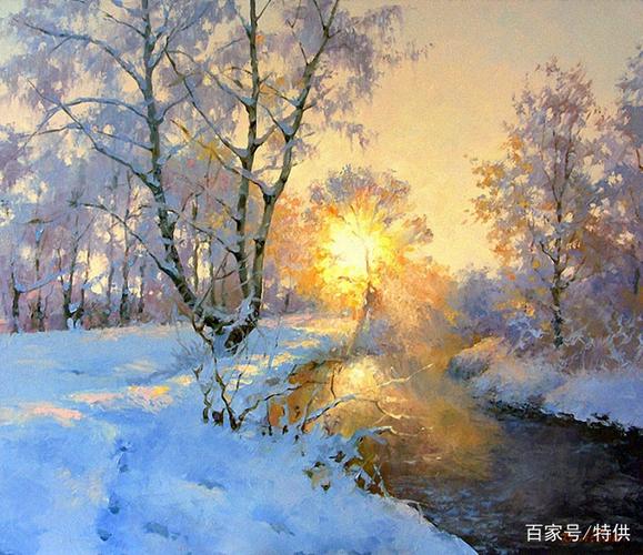 好像只有俄罗斯艺术家能把雪景描绘得如此美妙:德米特里·莱文