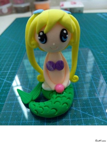 美人鱼的彩泥橡皮泥制作教程图解_彩泥橡皮泥_手工