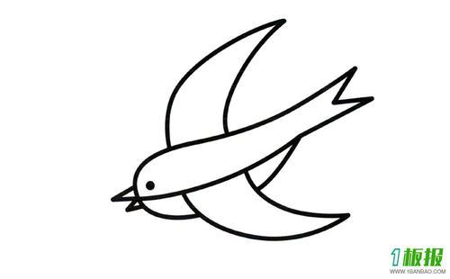 燕子的简笔画画法