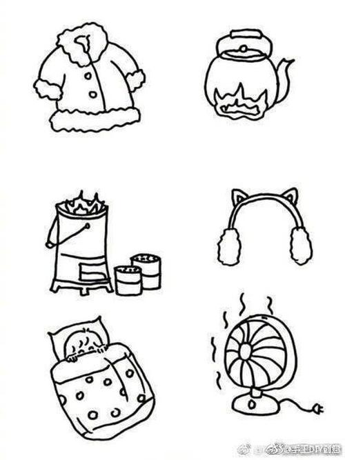 【亲子育儿绘画】冬天主题简笔画手帐素材,为孩子收藏吧