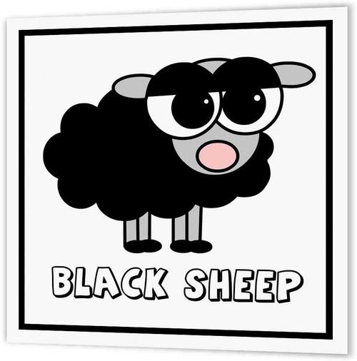 janna salak 设计农场动物 – little 黑色绵羊设计 – 熨烫热转印